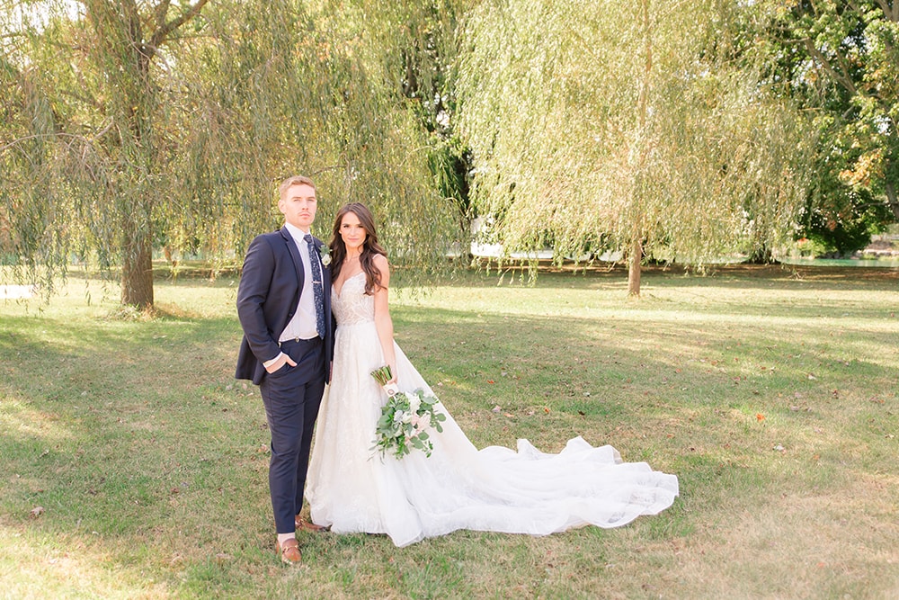 Lauren and James at Windows on the Water at Frogbridge