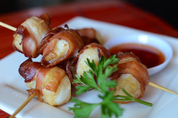 New Jersey Bride—Bacon-wrapped scallops