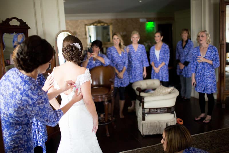 Amanda and her bridesmaids at the Park Savoy in Florham Park. Drew Noel Photography