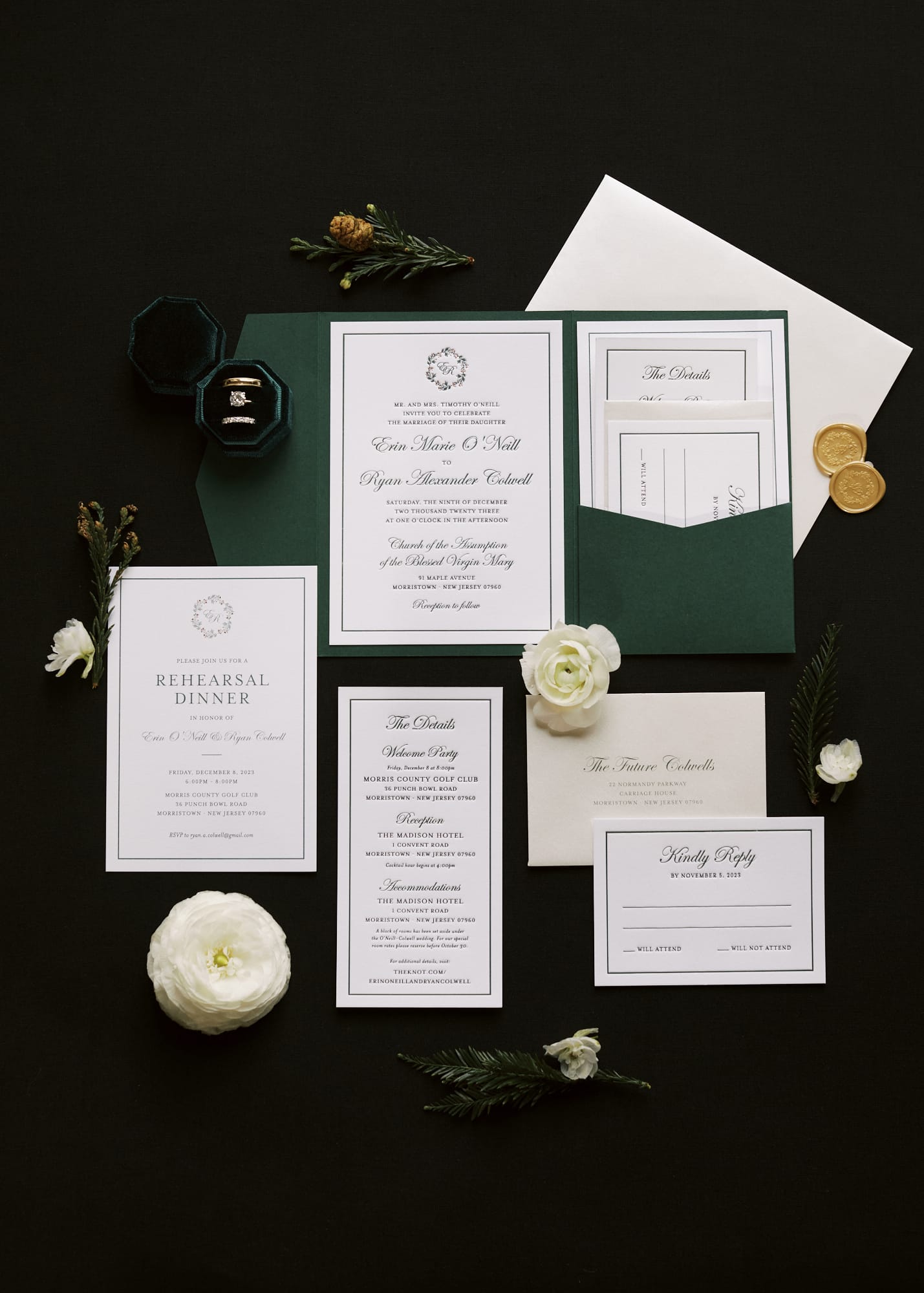A winter wedding at the Madison Hotel.