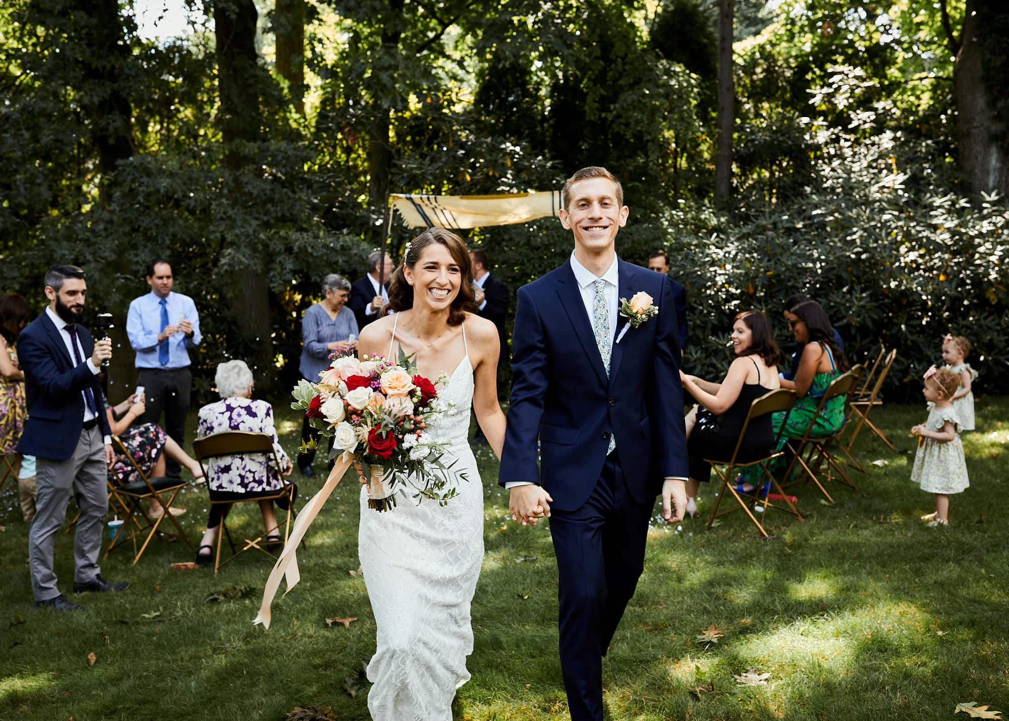 An NJ backyard wedding