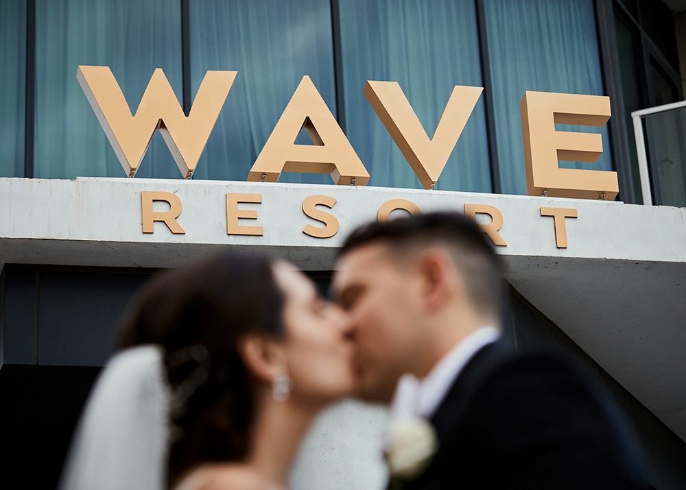 Ashley and John at Wave Resort 