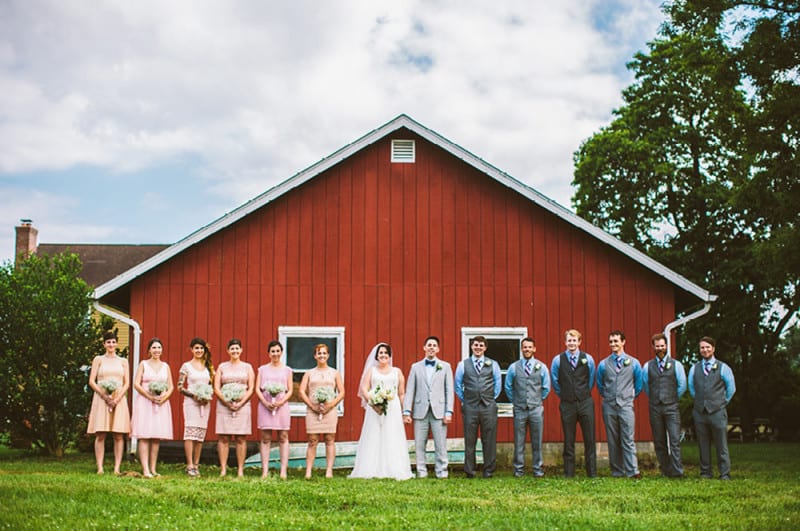 Dara and Andy's At Home DIY Barn Wedding