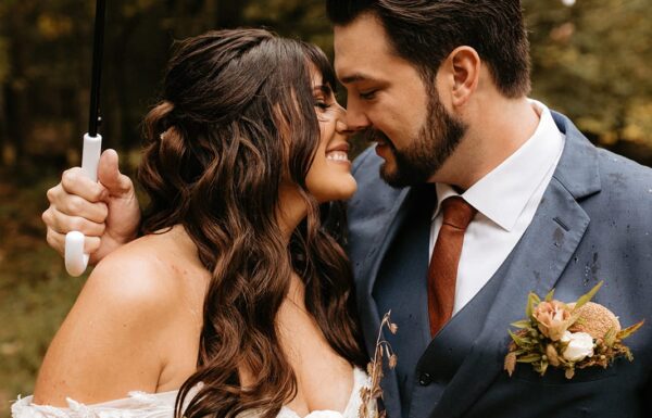 This Wedding Had a Beautiful Outdoor Setting Complete With On-Site Cabins