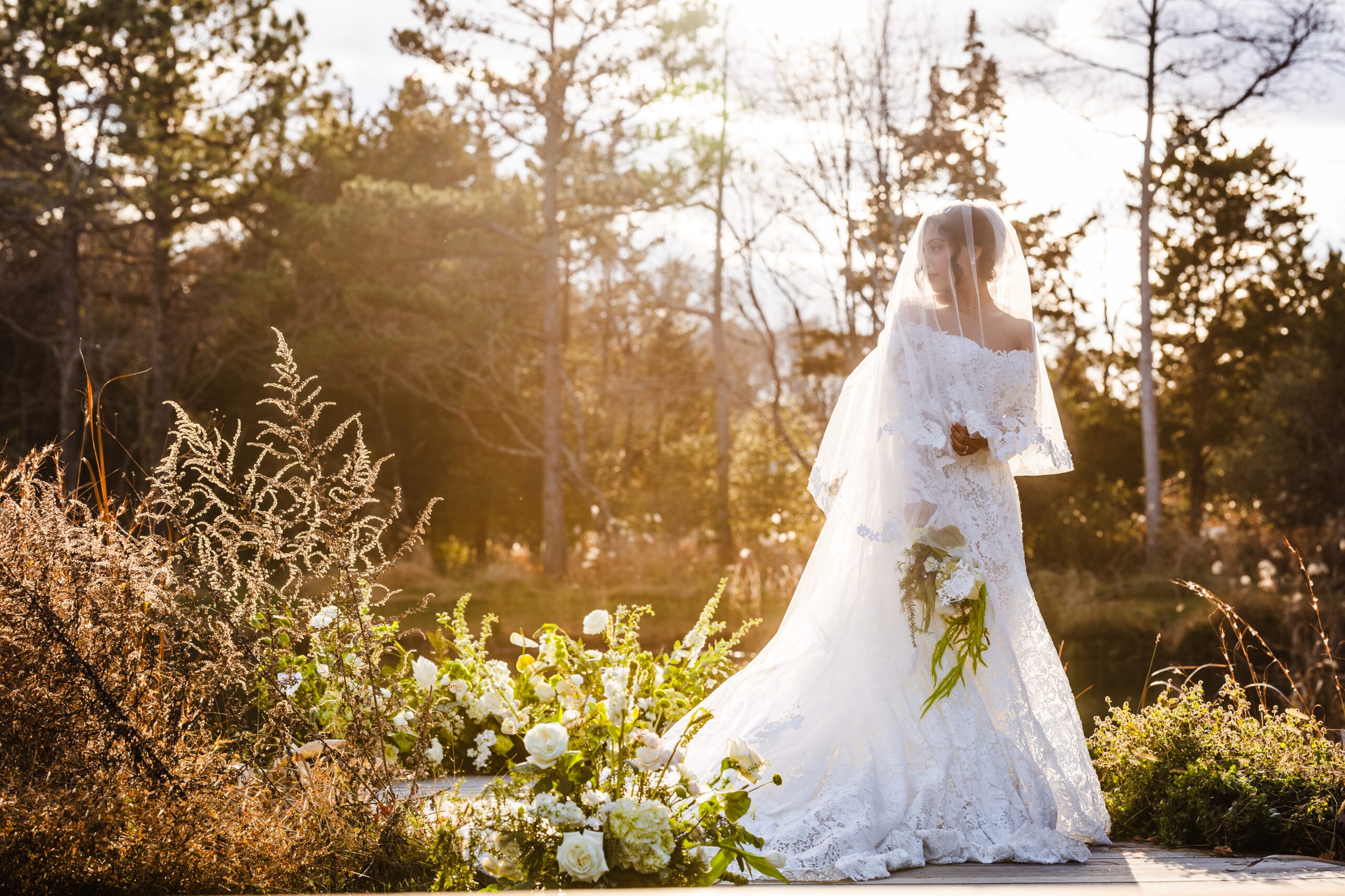 The Farm on Main is a wedding venue in West Creek, New Jersey that is the perfect setting for a garden wedding in NJ.