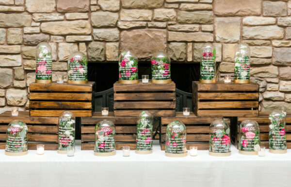Kara & Rob Had a ‘Beauty and the Beast’-Inspired Seating Chart for Their Ashford Estate Wedding