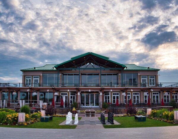 The exterior of Liberty House, a wedding venue in New Jersey.