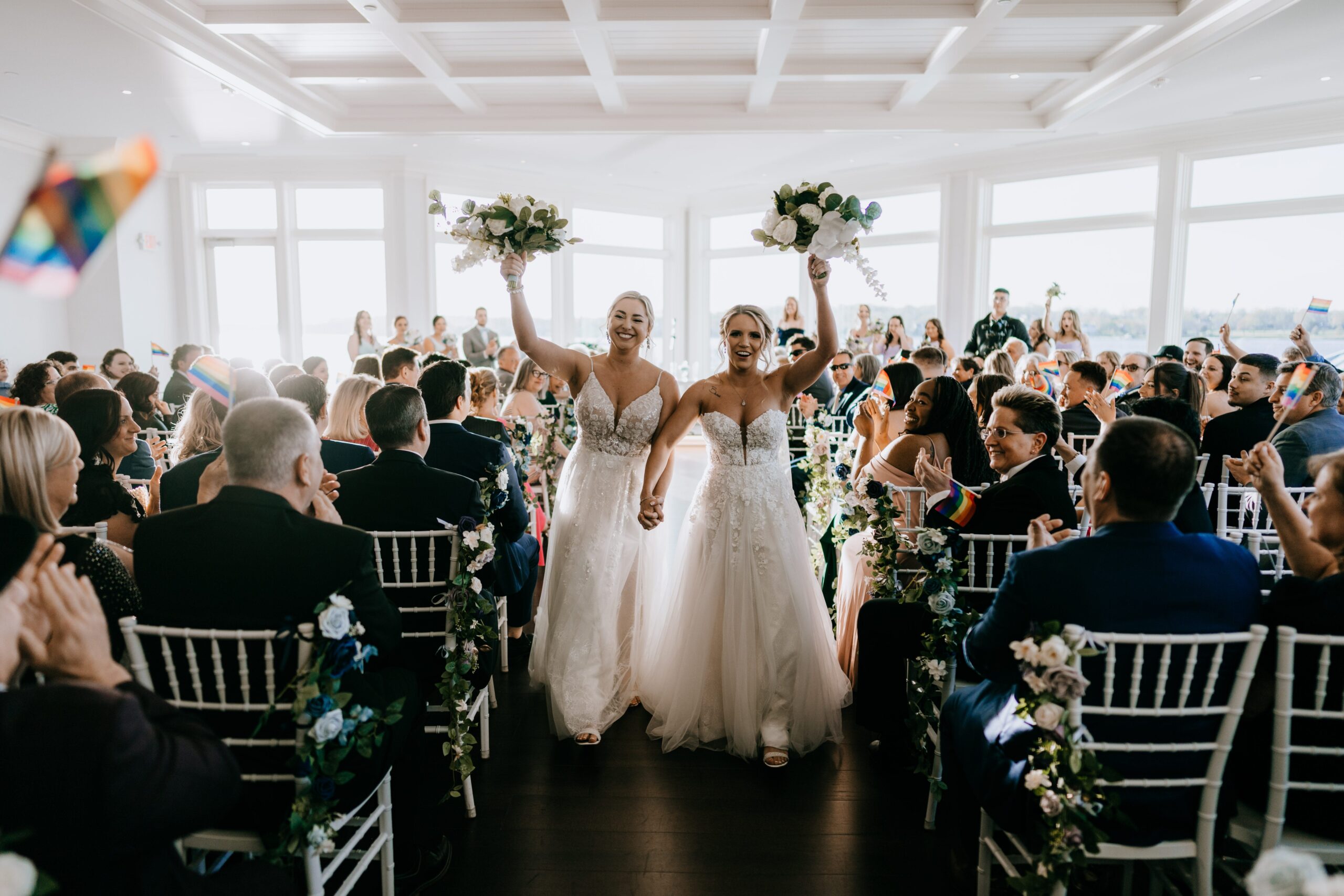 A Clarks Landing Yacht Club wedding.