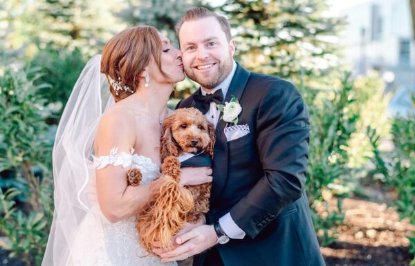 A Luxe Black, White and Gold Wedding Celebration in Jersey City