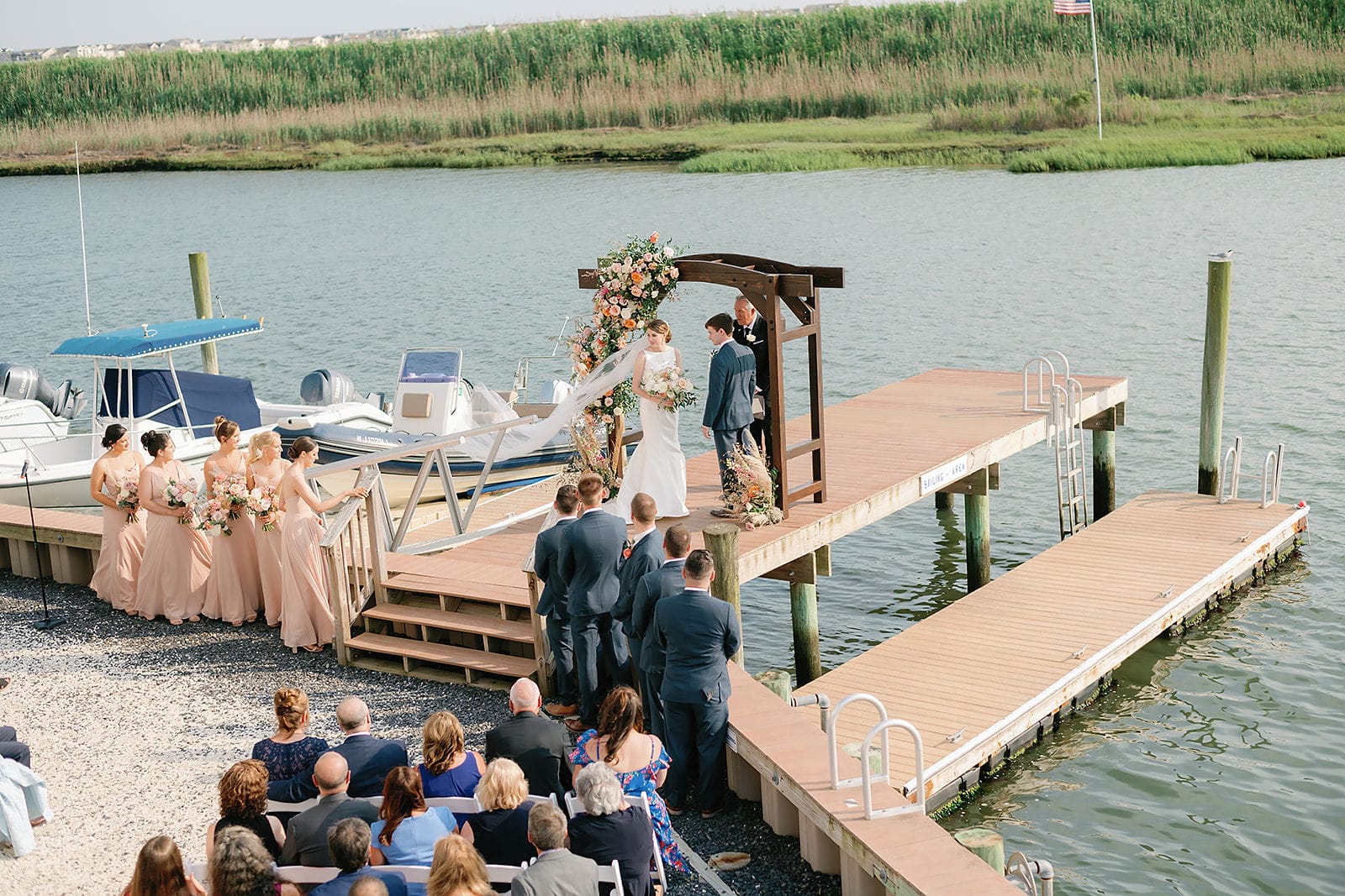 A wedding at the Yacht Club of Sea Isle City.