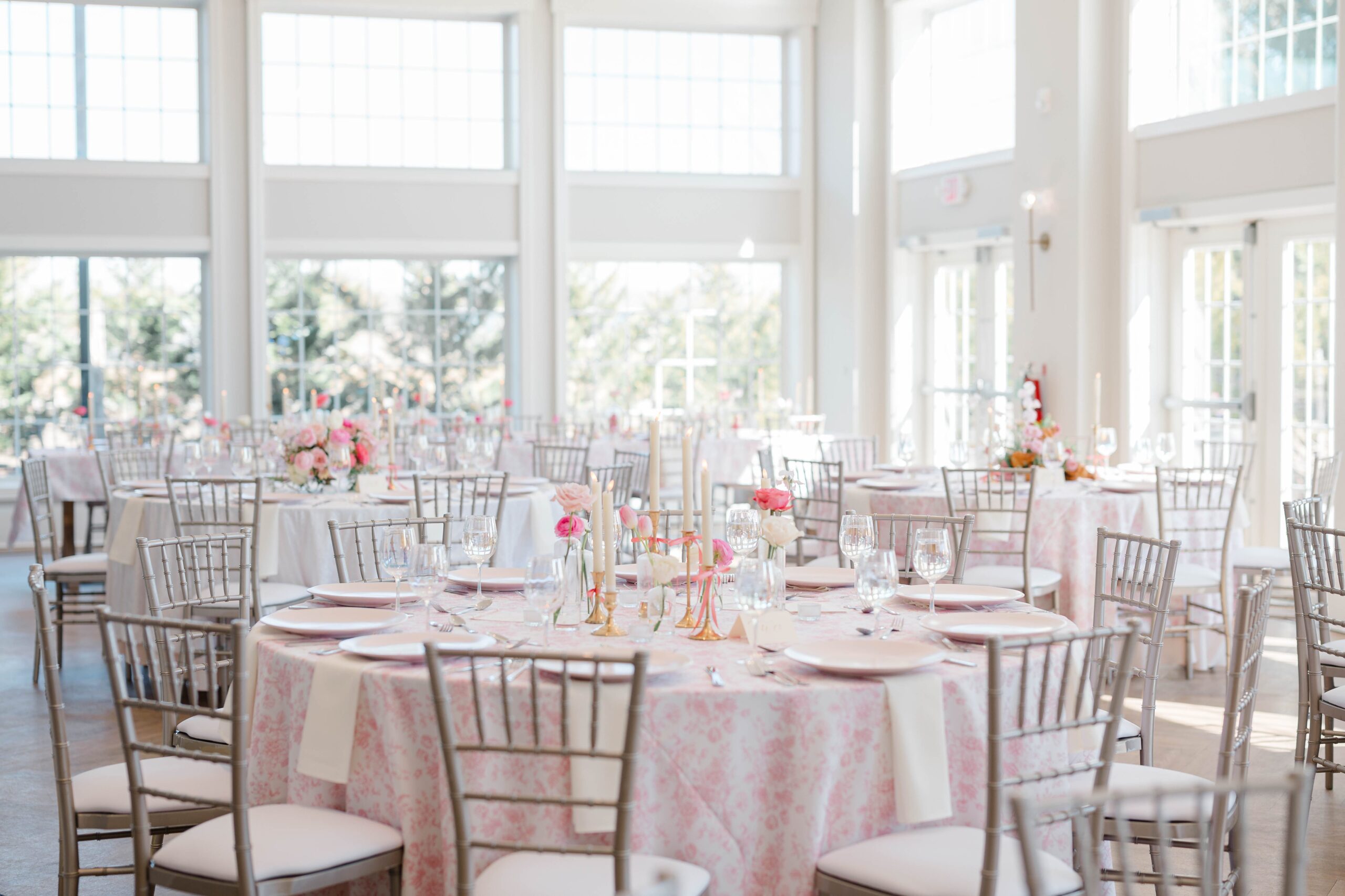 A French-themed bridal shower in Renault Winery’s Champagne Sunroom.