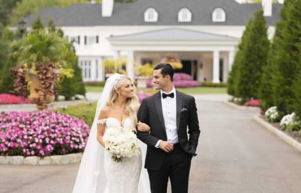 Romantic Flowers and Gold Butterfly Details Were Featured at This Shadowbrook at Shrewsbury Wedding