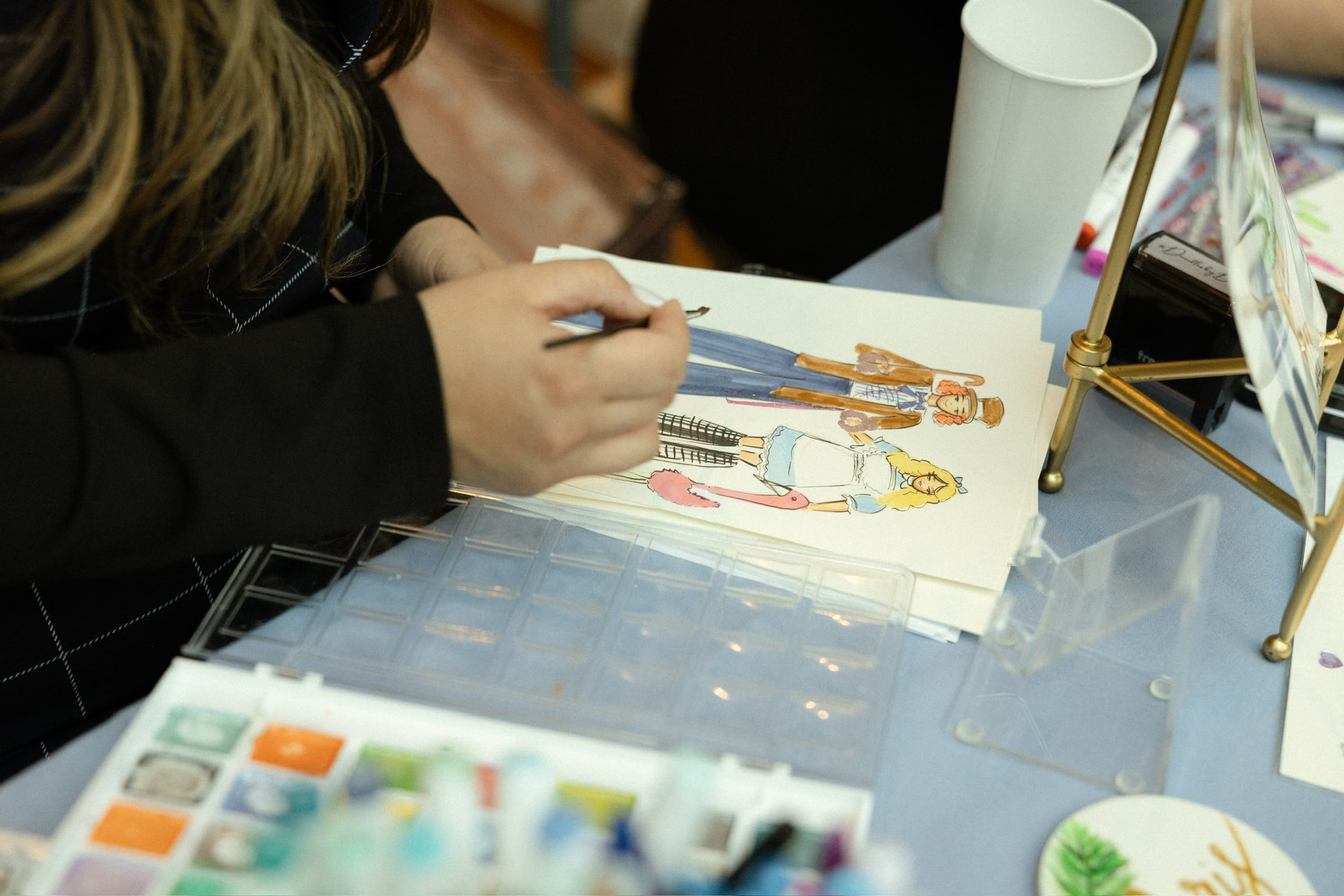 An Alice in Wonderland themed bridal shower