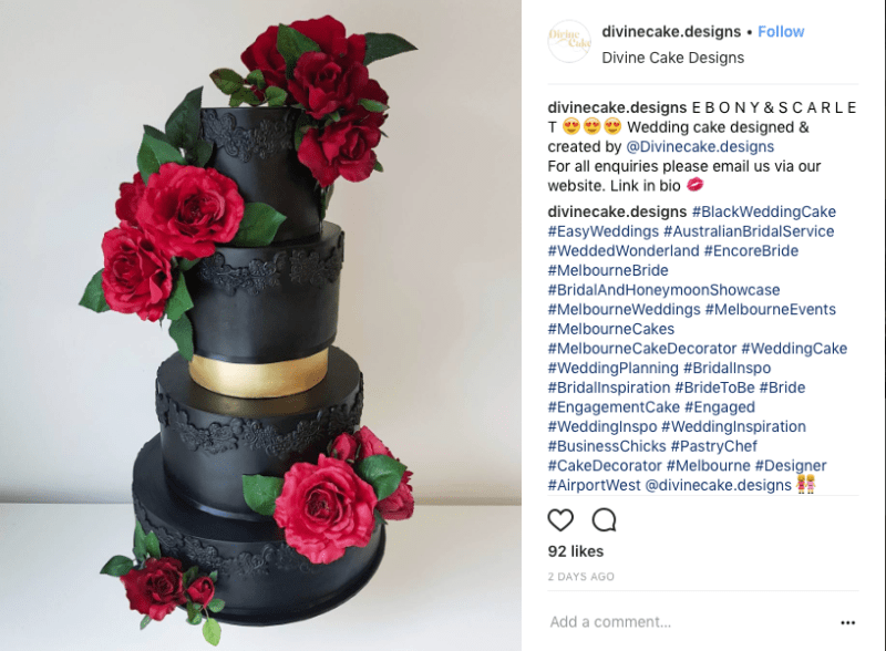 Black-wedding-cake