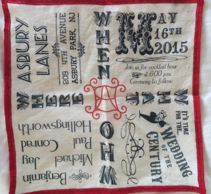 New Jersey Bride Michael Ben Real Wedding Invitation