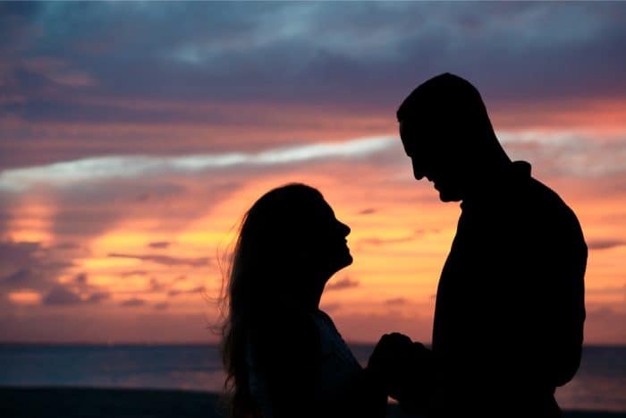 Beach proposal in Turk and Caicos