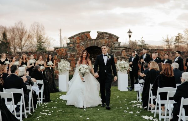 All the Guests Wore Black at This Elegant & Romantic Wedding
