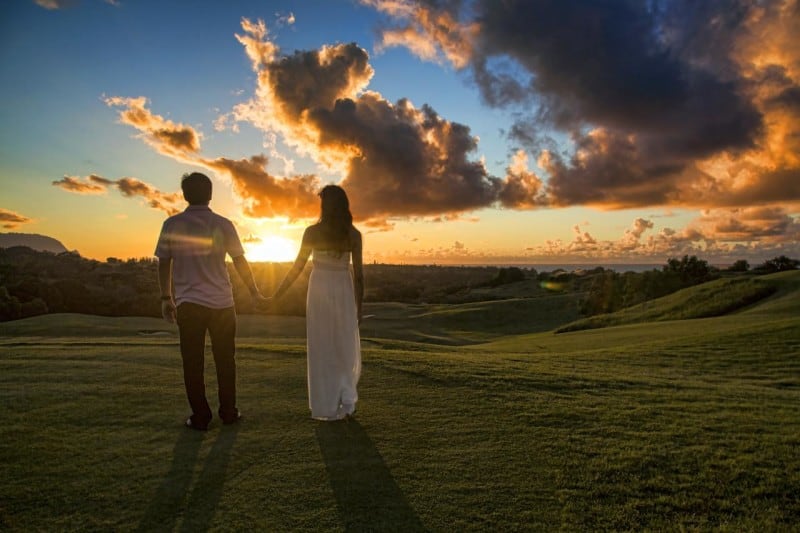 New Jersey Bride Couple Holding Hands 