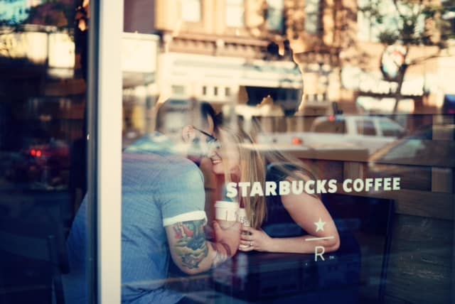 New Jersey Bride Courtney Nick Starbucks Lovers Proposal