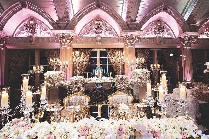 New Jersey Bride Megan Wollover Tracy Morgan Wedding Flower Wall