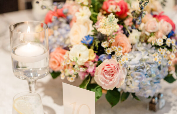 Bright Florals Created ‘Bridgerton’ Vibes at This Wedding
