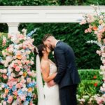Bright Florals Created ‘Bridgerton’ Vibes at This Wedding