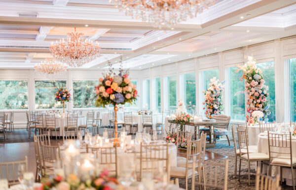 Bright Florals Created ‘Bridgerton’ Vibes at This Wedding