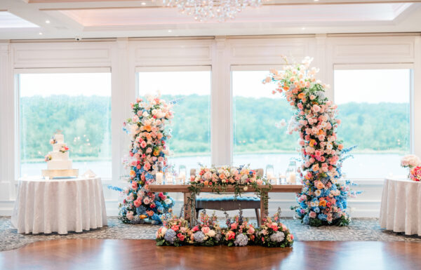 Bright Florals Created ‘Bridgerton’ Vibes at This Wedding
