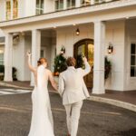 The wedding of Lake Views and a Breakfast Sandwich To-Go Station at This Fall Shore Wedding Gallery 1