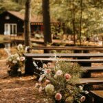 The wedding of This Wedding Had a Beautiful Outdoor Setting Complete With On-Site Cabins Gallery 1