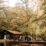 This Wedding Had a Beautiful Outdoor Setting Complete With On-Site Cabins