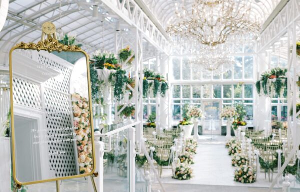A Floral Fairytale in a Greenhouse-Like Venue