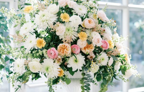 A Floral Fairytale in a Greenhouse-Like Venue