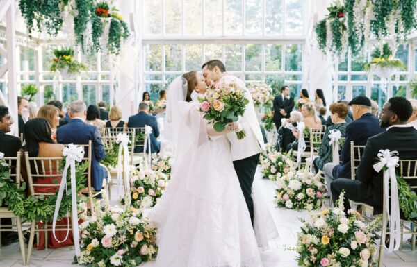 A Floral Fairytale in a Greenhouse-Like Venue