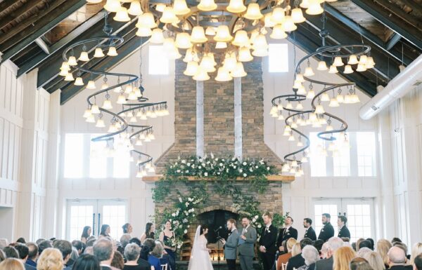 Delicate Touches of Greenery Created an Ethereal Vibe at a Cozy and Rustic Venue