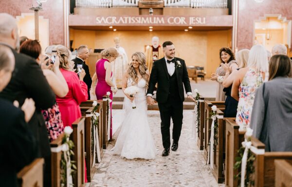 This Couple Made a Very Grand Entrance Into Their Reception