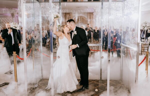 This Couple Made a Very Grand Entrance Into Their Reception