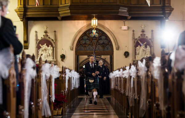 These Irish-Dance Teachers Had Bagpipers and Did a Group Performance on Their Wedding Day