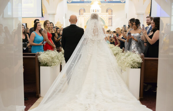 Over-The-Top White Florals Created a Fairytale Wedding
