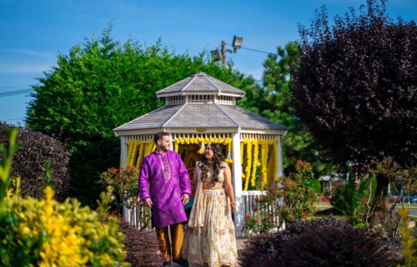 The wedding of A Lavish Hindu Wedding with Vibrant Florals & Acrobatic Performers Gallery 0