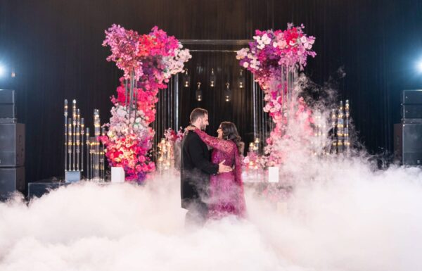 The wedding of A Lavish Hindu Wedding with Vibrant Florals & Acrobatic Performers Gallery 7