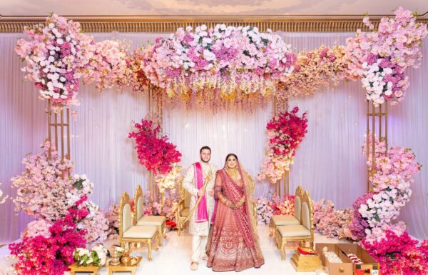 The wedding of A Lavish Hindu Wedding with Vibrant Florals & Acrobatic Performers Gallery 11