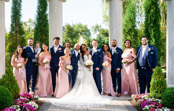 A Romantic and Elegant Ballroom Wedding With Blush Florals