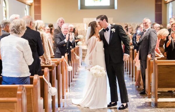 The wedding of This Bay Head Yacht Club Couple Rode Into Their Reception on a Boat Gallery 12