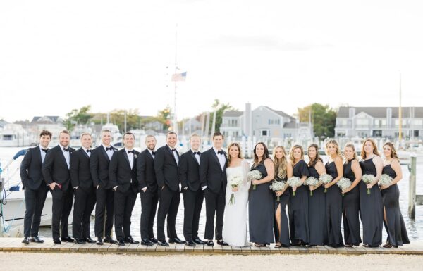 The wedding of This Bay Head Yacht Club Couple Rode Into Their Reception on a Boat Gallery 10