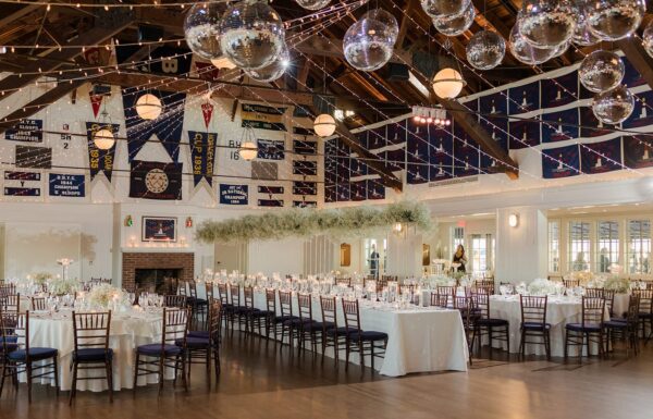 The wedding of This Bay Head Yacht Club Couple Rode Into Their Reception on a Boat Gallery 4