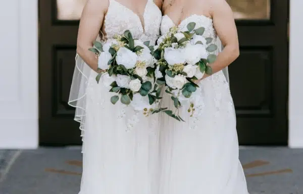 The wedding of A Waterfront Wedding Featuring The Couple’s Dog & Pride Flags at the Ceremony Gallery 5