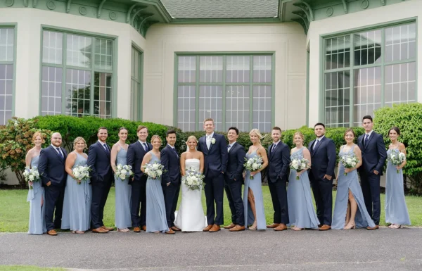 A Garden Party Wedding Complete With a ‘Please Be Seeded’ Seating Chart