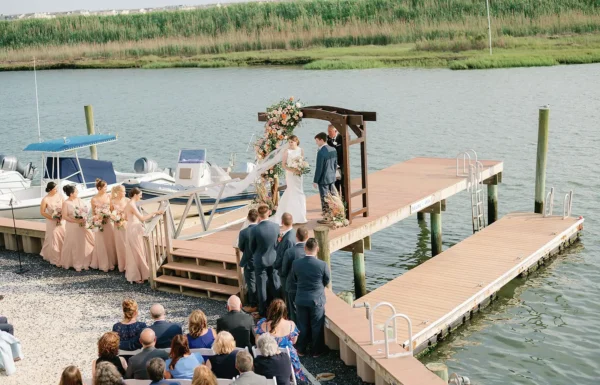 The wedding of A Dreamy Waterfront Wedding With Sunset Details Gallery 4