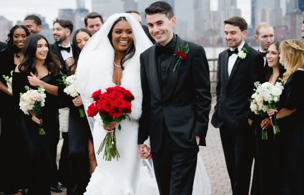 This Jersey City Wedding Exuded Sultry and Romantic Vibes